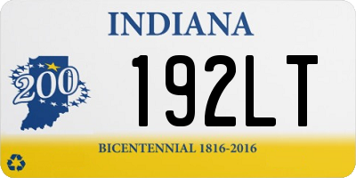 IN license plate 192LT