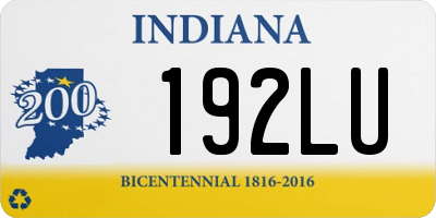 IN license plate 192LU