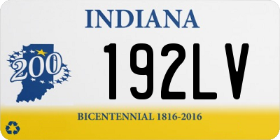 IN license plate 192LV