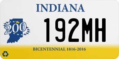 IN license plate 192MH