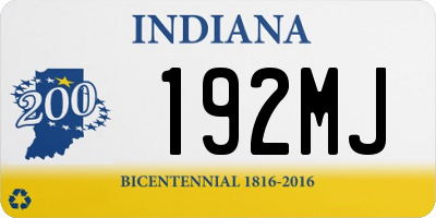 IN license plate 192MJ