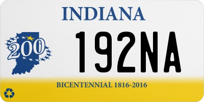 IN license plate 192NA