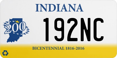 IN license plate 192NC