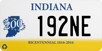 IN license plate 192NE