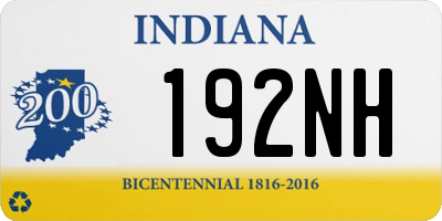 IN license plate 192NH