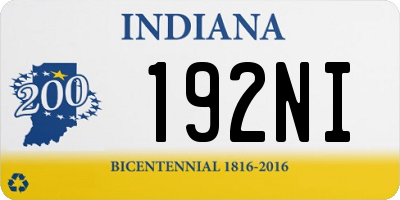 IN license plate 192NI