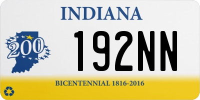 IN license plate 192NN