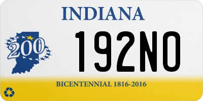 IN license plate 192NO