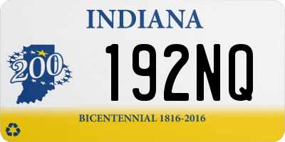 IN license plate 192NQ