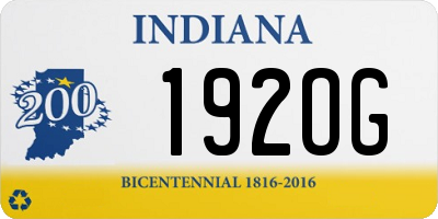 IN license plate 192OG