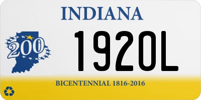 IN license plate 192OL