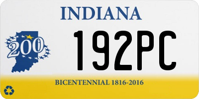 IN license plate 192PC