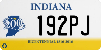 IN license plate 192PJ