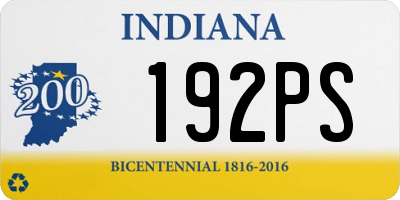 IN license plate 192PS