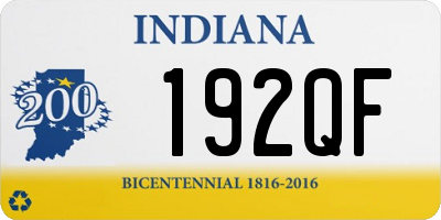 IN license plate 192QF