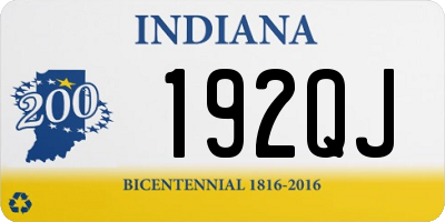 IN license plate 192QJ