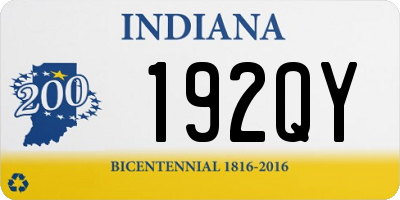 IN license plate 192QY