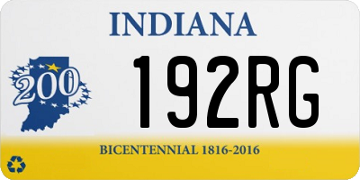 IN license plate 192RG