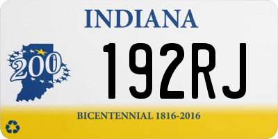 IN license plate 192RJ