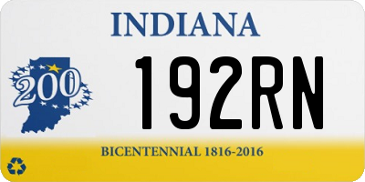 IN license plate 192RN