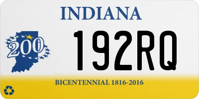 IN license plate 192RQ