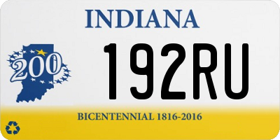 IN license plate 192RU