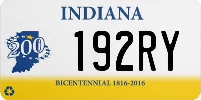 IN license plate 192RY