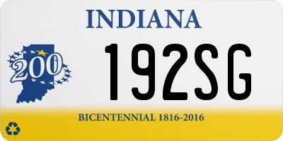 IN license plate 192SG