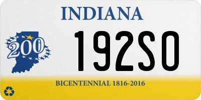 IN license plate 192SO