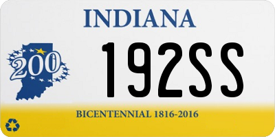 IN license plate 192SS