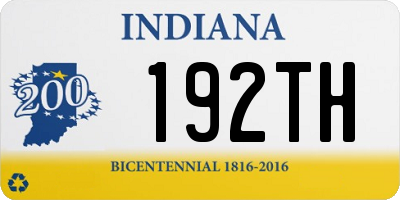 IN license plate 192TH