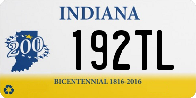 IN license plate 192TL