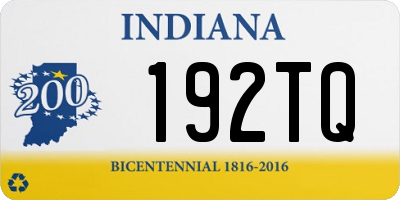 IN license plate 192TQ