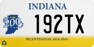 IN license plate 192TX