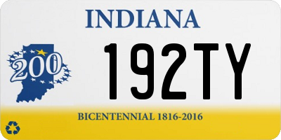 IN license plate 192TY