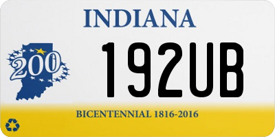 IN license plate 192UB