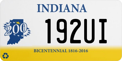 IN license plate 192UI