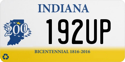 IN license plate 192UP