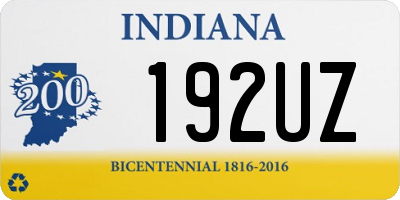 IN license plate 192UZ