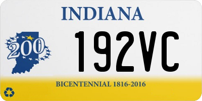 IN license plate 192VC