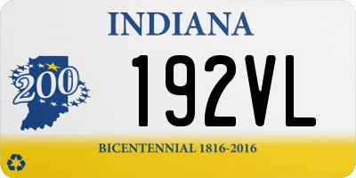 IN license plate 192VL