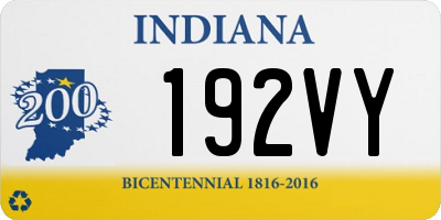 IN license plate 192VY