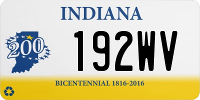 IN license plate 192WV