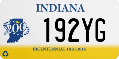 IN license plate 192YG