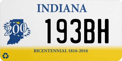 IN license plate 193BH