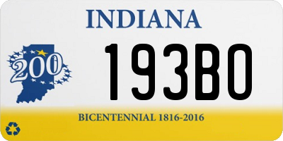 IN license plate 193BO