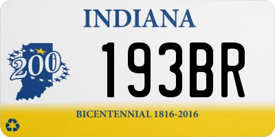 IN license plate 193BR