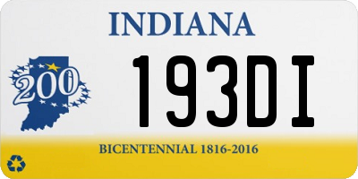 IN license plate 193DI