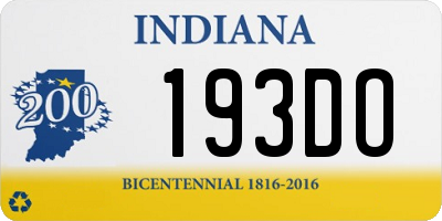 IN license plate 193DO