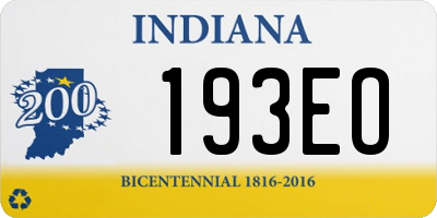 IN license plate 193EO